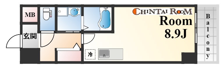 エスリード中山手県庁前の間取り
