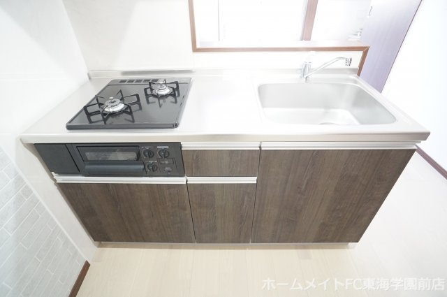 熊本市中央区坪井４丁目の賃貸マンションのキッチン