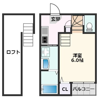 【間取り】 | アルカンシェル岸部中