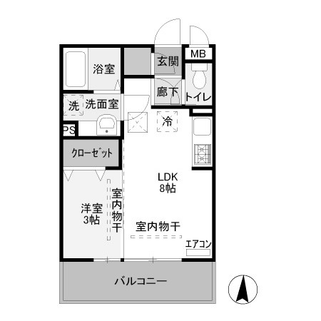 【間取り】 | ジュネス稲荷塚
