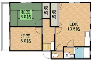【間取り】 | 橋本ハイツ錦