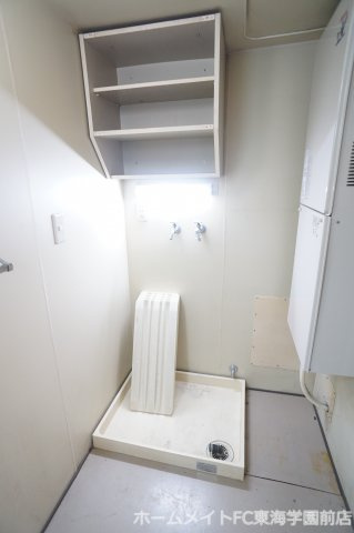 熊本市東区八反田２丁目のアパートの洗面所
