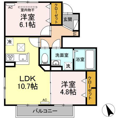【間取り】 | セジュールちさとⅢ