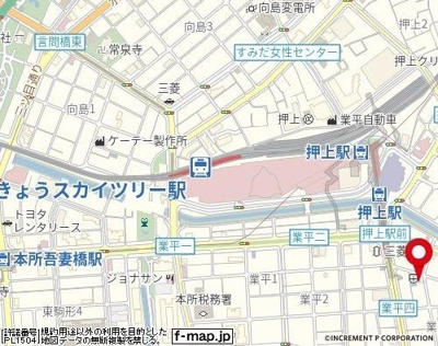 【地図】 | Rising place 押上三番館