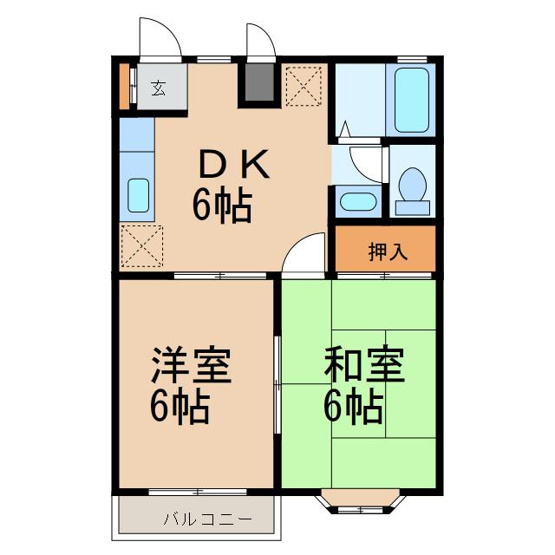 【間取り】 | ビバリーヒルズＡ