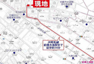 【地図】 | 前橋市天川大島町の中古住宅