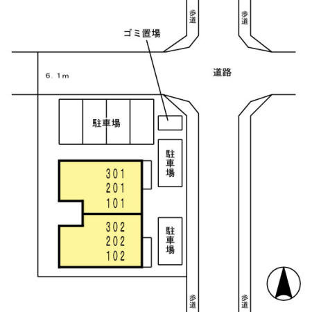 アーバン　キューブの区画図