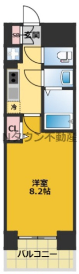 【間取り】 | プレサンスジェネ千種内山Ⅱ | 間取りです。
