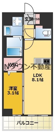 【間取り】 | プレサンスNAGOYA覚王山 | 使いやすい間取りです