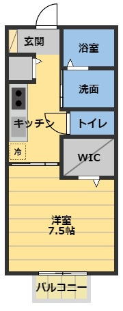 ディーシャンブル上浜町の間取り