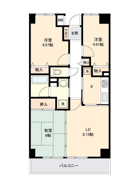 アーバンパーク市ヶ尾の間取り