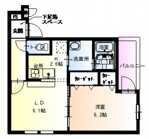 フジパレス鶴見Ⅷ番館の間取り