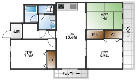 【間取り】 | リヴェール緑地
