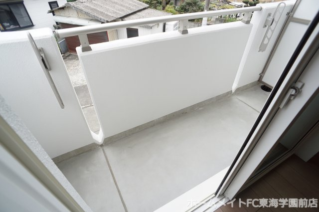 熊本市東区保田窪３丁目の賃貸マンションのバルコニー