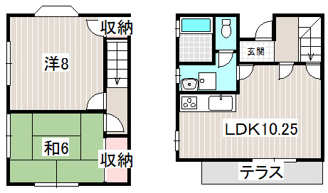 テラスハウス土屋の間取り
