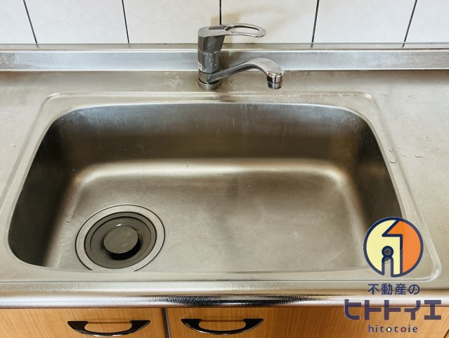 エバーグリーン国武のキッチン|シンクも広く洗い物がはかどります♪