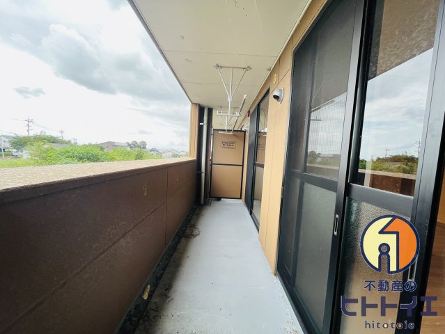 エバーグリーン国武のバルコニー|広々としたバルコニーです♪