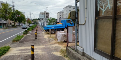 【前面道路含む現地写真】 | 名東区松井町　全2棟　1号棟＜仲介手数料無料＞高針小・高針台中　新築一戸建て | 10/12撮影
名東区の不動産売買の事ならマックスバリュで住まい相談エムワイホームにお任せください。