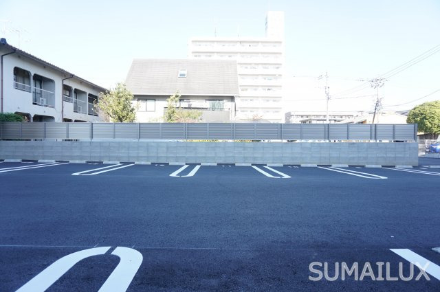 熊本市西区島崎２丁目のアパートの駐車場