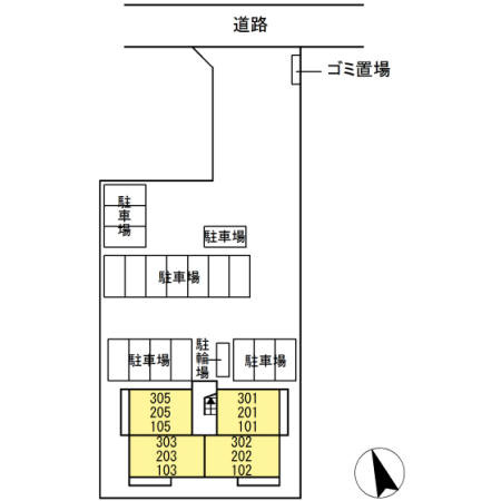 アクシス島崎の区画図