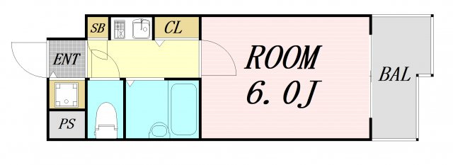 プレサンス梅田西　仲介手数料無料の間取り