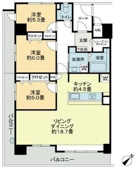 【間取り】 | Ｓｏｐｈｉａ　Ｇａｒｄｅｎ博多 | 間取図