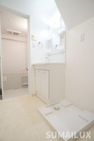 熊本市中央区本荘町のアパートの独立洗面台