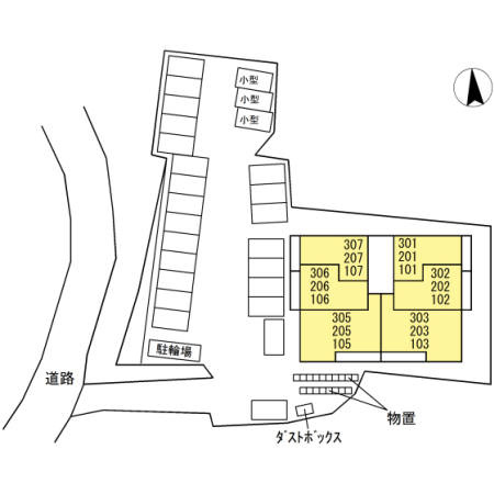 メセナ吉行の区画図