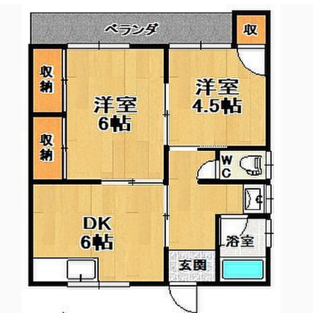 ボヌール津福【キャンペーン対象物件】の間取り