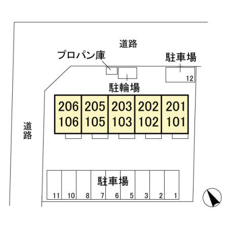 【区画図】 | プレシャス上大島Ⅰ