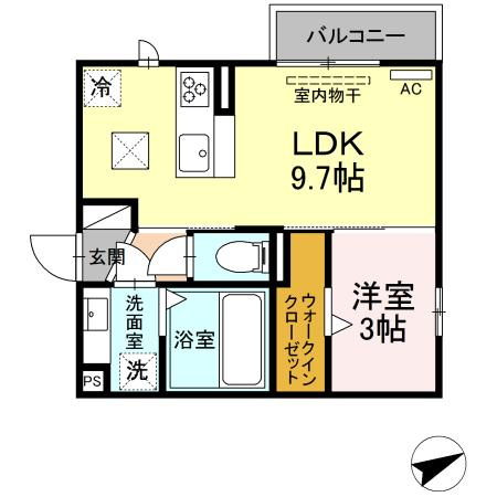 プランドールⅩⅠの間取り