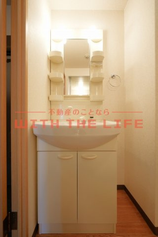 ユーミー姫方【10,000円キャッシュバック対象物件】の独立洗面台|独立洗面化粧台が付いています