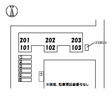 シティハイムソファレの区画図