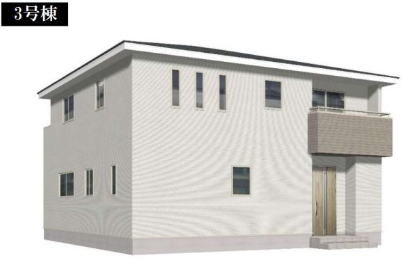 玉村町5期（全4棟）3号棟の外観|■ご案内・資料請求はお気軽にどうぞ♪　 ■フリーダイヤル：0120-900-346 ■メールでのお問い合わせは【資料請求】からご連絡ください。3号棟