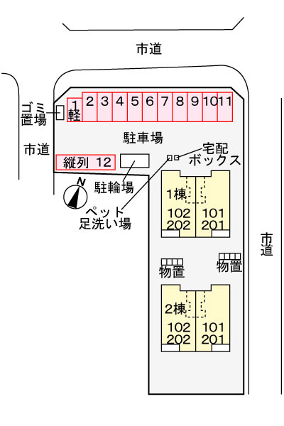 コリーヌ・ヴェルトⅠの区画図