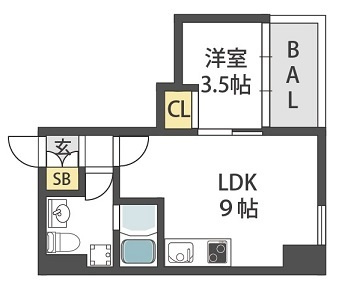 JESUS SQUARE nippombashiの間取り