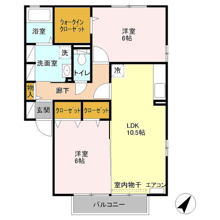 ヴァレッタBの間取り