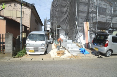 【外観】 | 海老名市門沢橋3丁目　新築戸建て　全２棟　【仲介手数料無料】 | ※令和4年9月上旬に撮影