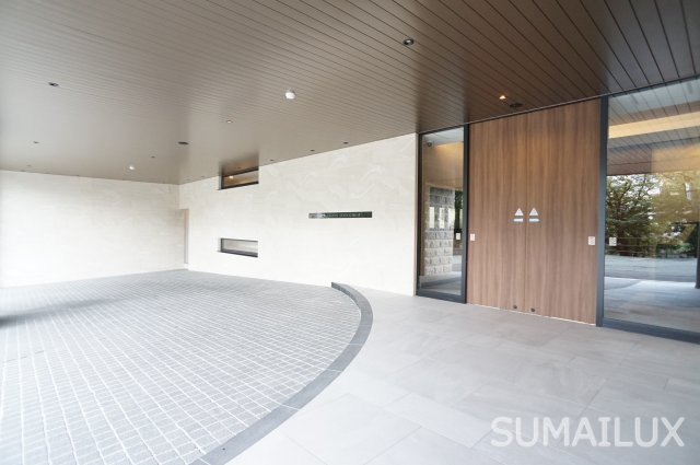 熊本市中央区水道町の賃貸マンションのエントランス