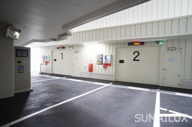 熊本市中央区水道町の賃貸マンションの駐車場