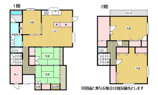 【間取り】 | 近江八幡市安土町下豊浦　中古戸建