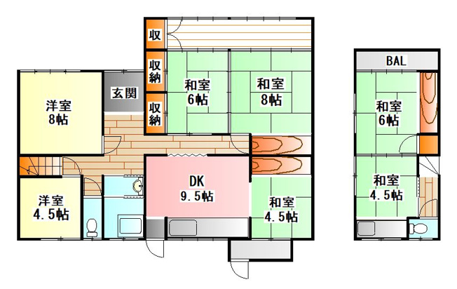 【間取り】 | 上三緒戸建て