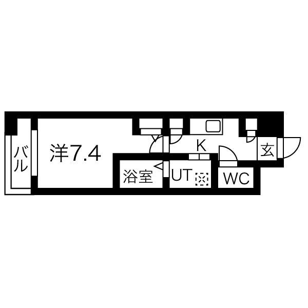 メルベージュ難波ウエストの間取り
