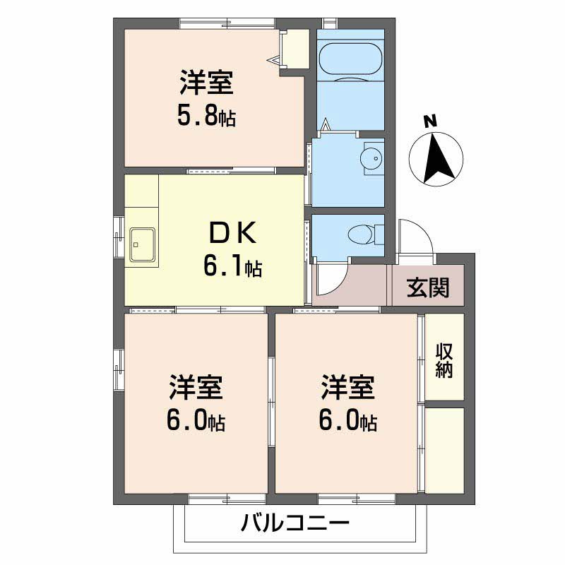 メゾン雑賀の間取り