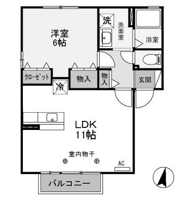 【間取り】 | ブラン・メゾンA