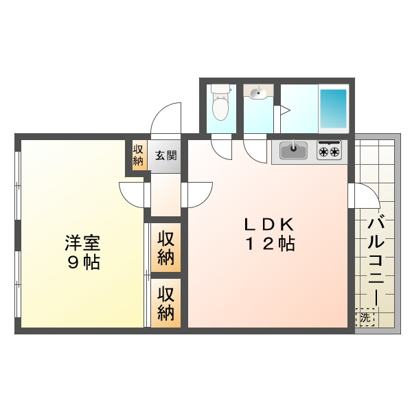 名谷農住団地Ｉ棟の間取り