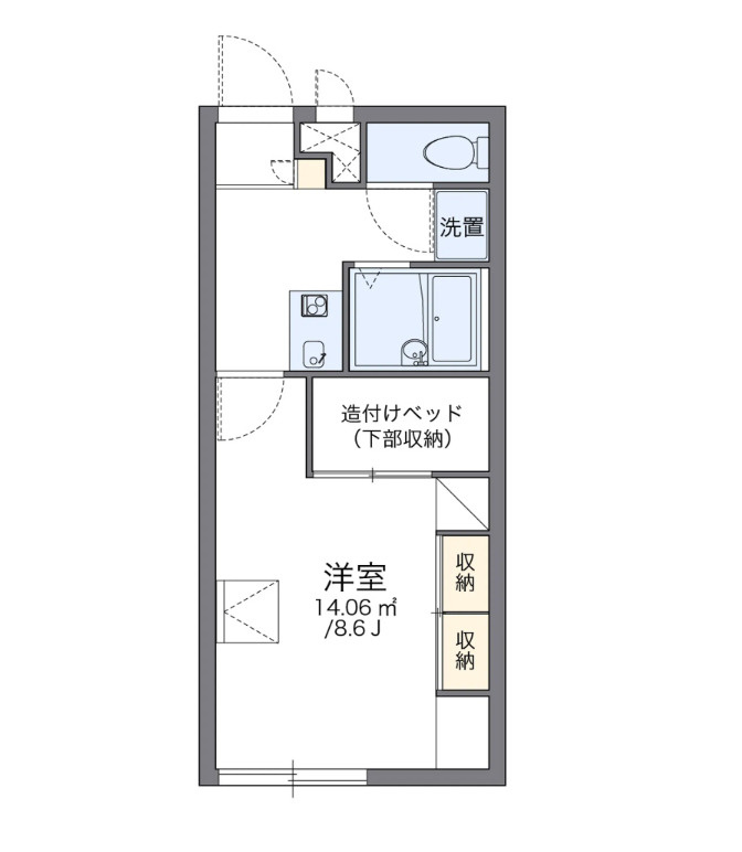 レオパレスさくらの間取り