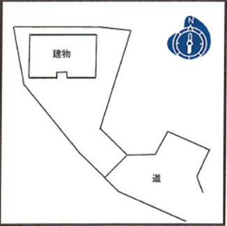 【区画図】 | 市川三郷町市川大門 平成29年築 内外装綺麗 駅徒歩5分 | 南向きの陽当たり良好な建物です。