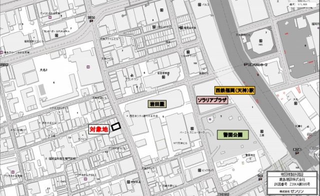 MCA不動産西通りビルの地図|MCA不動産西通りビル　地図