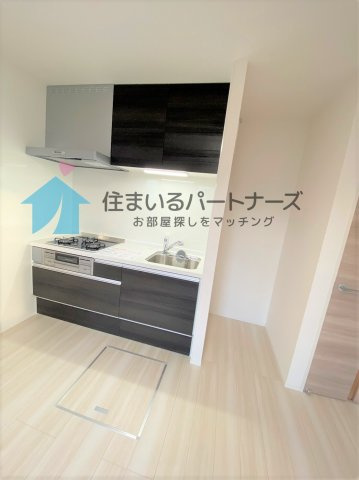 久留米市御井町のハイツのキッチン|使いやすいキッチンです